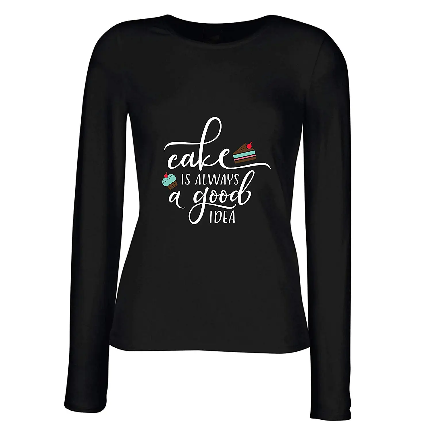 FGHFG женская футболка торт всегда хорошая идея любовь приготовления выпечки еды