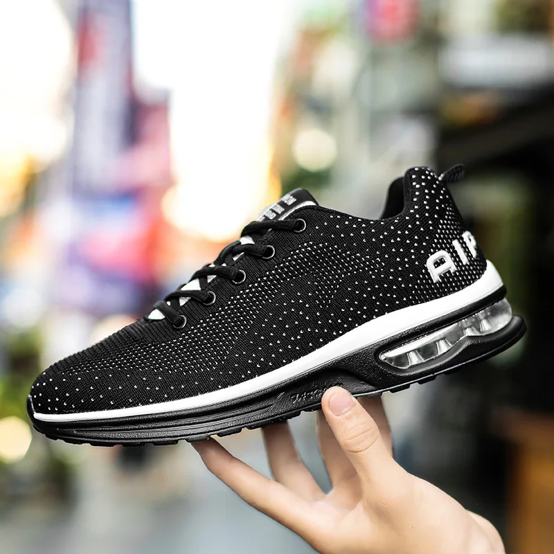 

MEN'S SHOES Summer 2019 New Style Shoe Punched Sheet Surface Fly Woven Running Shoes Large Size Sports Footwear nan dan xie