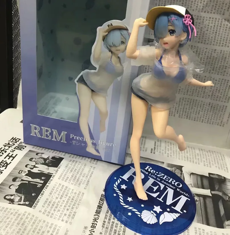 Японское аниме фигурка Rem из Re: Zero Start Life In other World купальная одежда для девушек