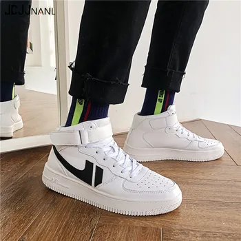 

Winter shoes men flat shoes high-top canvas shoes white shoes men high-quality comfortable shoes men's casual shoes