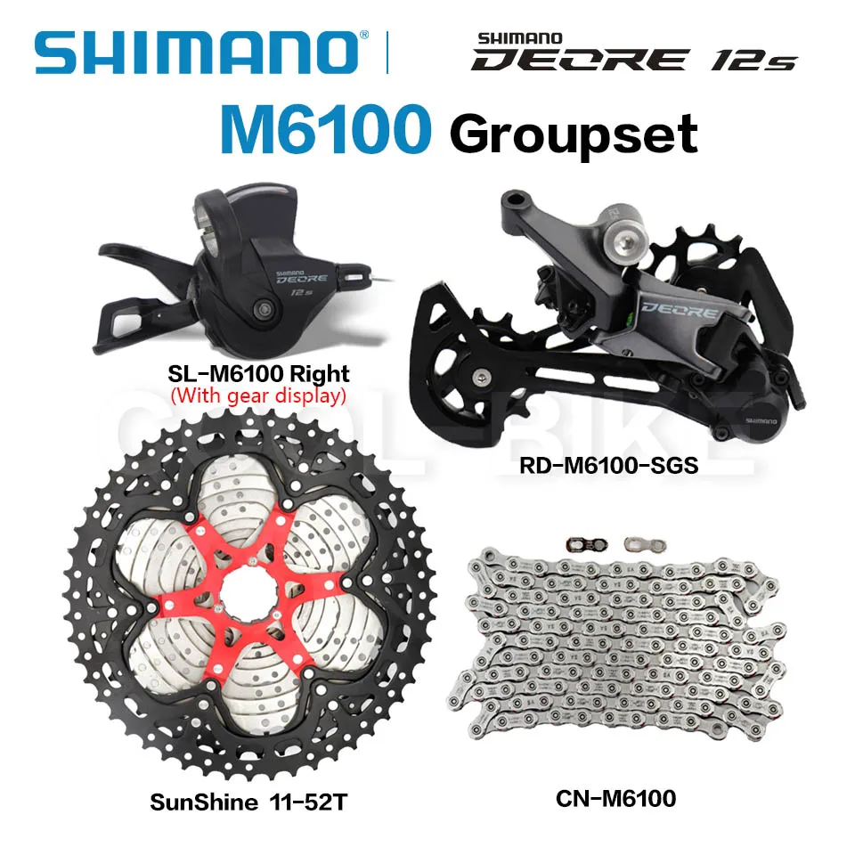 Shimano Deore M6100 12速セット11-50T Shimano Deore M6100