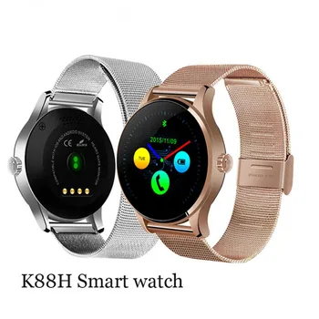 

K88H Smart Watch Round Screen Support Heart Rate Monitor Bluetooth SmartWatch For Apple Huawei Phone IOS Android