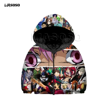 

Anime collection Streetwear boy&girl One-Punch Superman Dragon Ball Z Pokémon Super Mario Down jacket Harajuku Child Down jacket