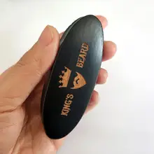 1 шт., Мужская щетка для бритья, портативная мини-щетка для бороды с кабаном, щетка для бороды, усы, уход за бородой, гравировка логотипа, 8,5 см