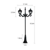 12V Led Railway Train Lamppost Model For Park Garden Scenery Lanterns Model Light Double-head Sand Table Scene Layout 3pcs/lot 2