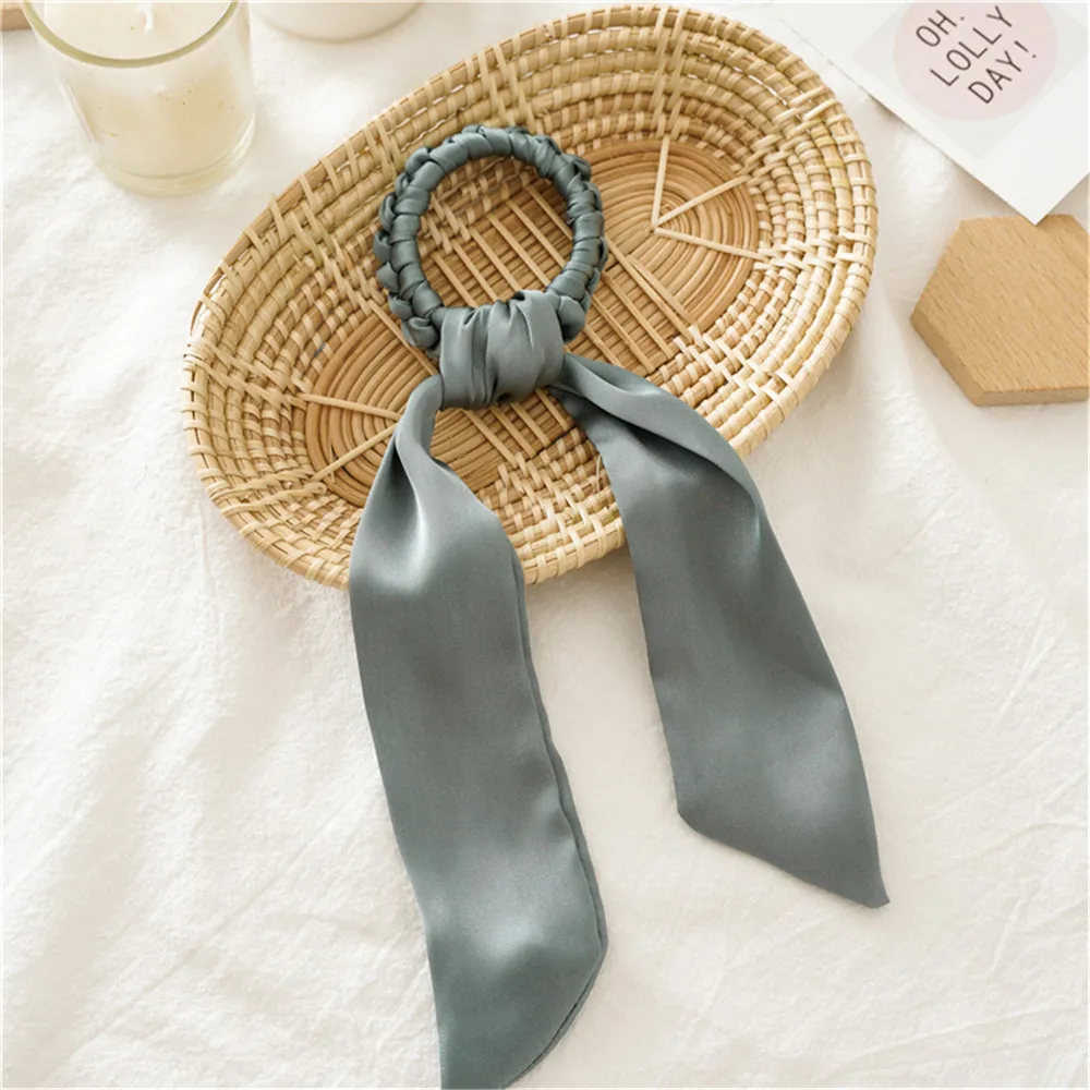06 Dark gray Женские Модные резинки для волос с леопардовым принтом, 1 шт., эластичная резинка, резинка для волос, держатель для конского хвоста, резинки для волос, аксессуары для волос - Цвет: 06 Dark gray