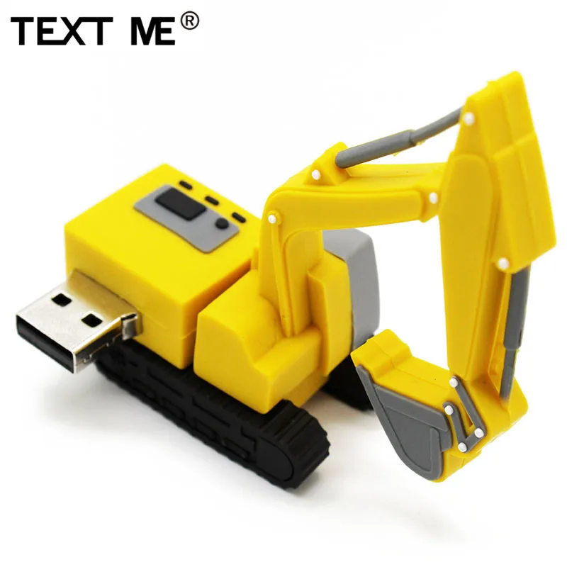 Usb флеш накопитель TEXT ME 64 ГБ желтый розовый имитация экскаватора usb 2 0 4 8 16 32 флешка