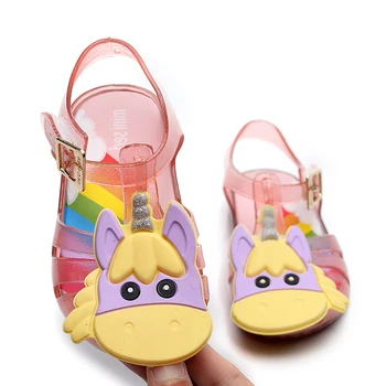 

Summer Baby Boy Girls Shoes Jelly Shoes Sandals Cute Cartoon Pony Woven Children Shoes Sandals Casual Kid Girls Shoes Sandals
