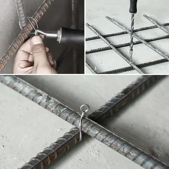 

HOT Semi-automatic Straight Pull Rebar Hook Manual Wire Bundling Tool Construction Site NDS66