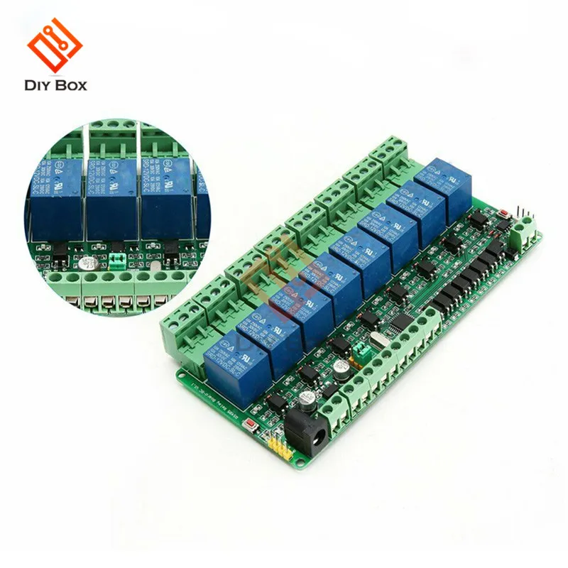 Modbus RTU 1/2/4/8-канальный сетевой видеорегистратор реле 12V Выход переключатель на плате Вход RS485 ttl плата расширения сети Связь триггерный релейный модуль