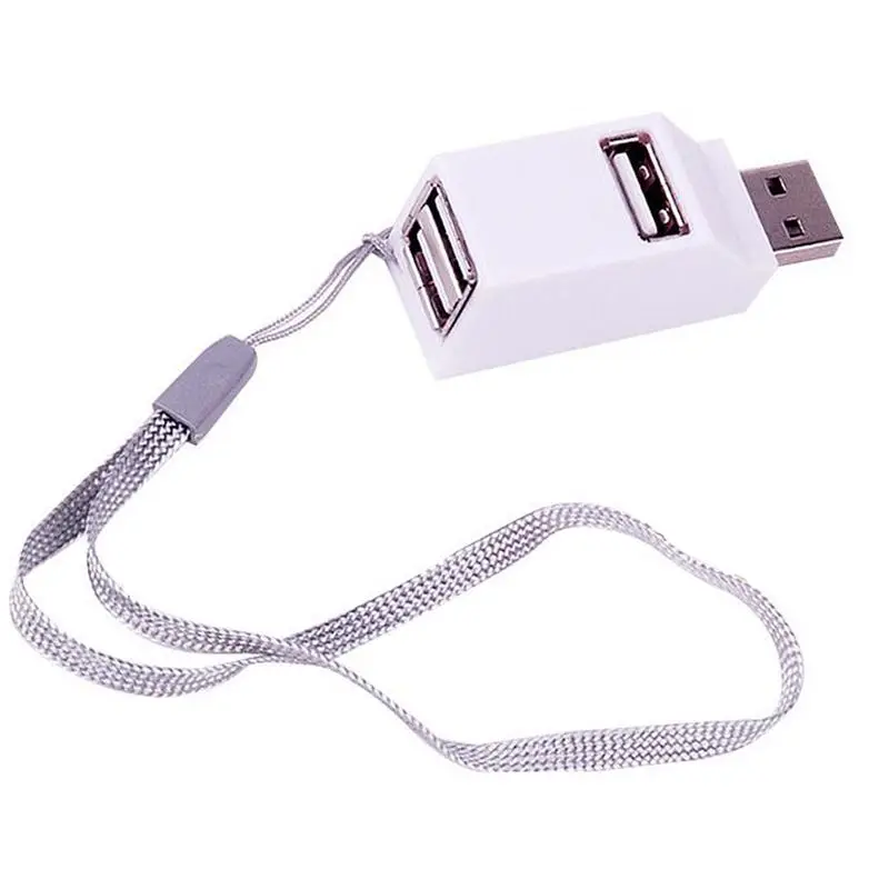 Высокая скорость 3 порта USB 2,0 мульти концентратор разветвитель расширения Настольный ПК ноутбук адаптер
