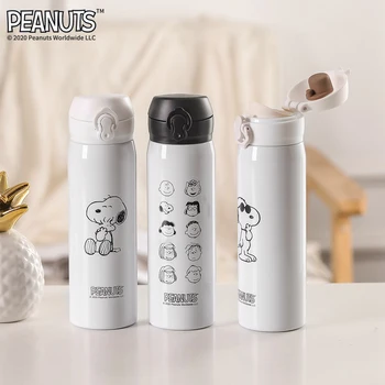 

Cartoon Peanust lucy Premium Travel Mug Stainless Steel Tumbler Cups Vacuum Flask thermo Water Bottle Tea Mug Thermocup