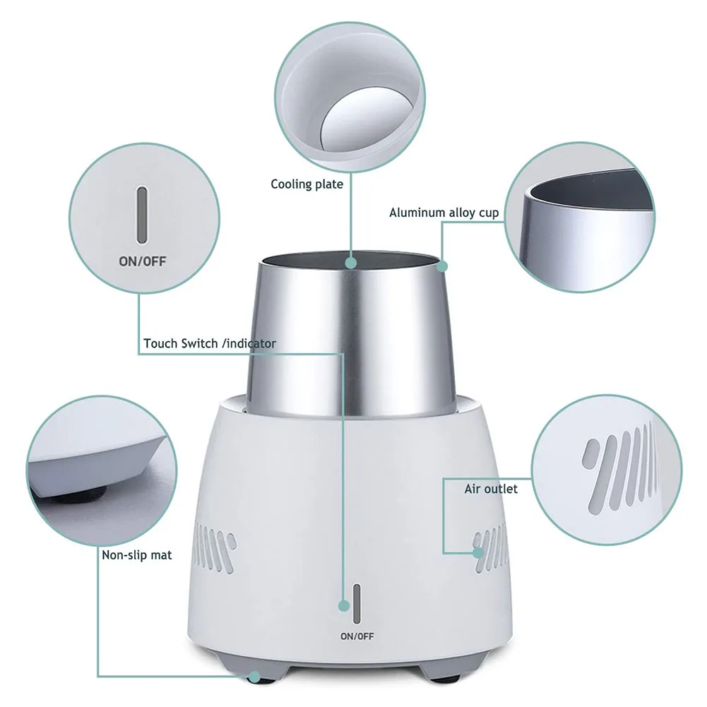 1pc Beverage Fast Cooler Cup Electric Beer Bottle Can Water Soda Drinks Cooling Mug Beverage Cooler Cooling Tools drink cooler beer bottle cooler beer cooler