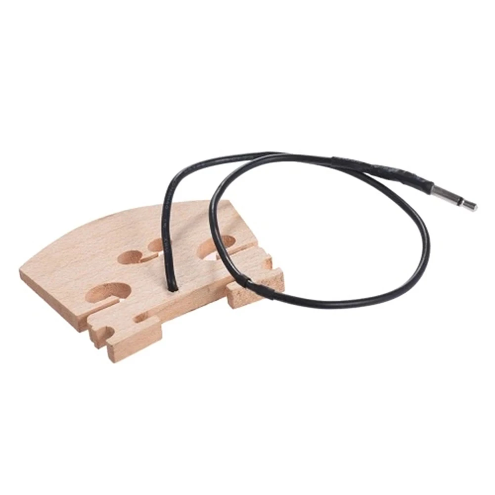 Violin Bridge with Internally Mounted Piezo Pickup for 4/4 Full Size Electric Violin Parts Replacement New Dropshipping O21