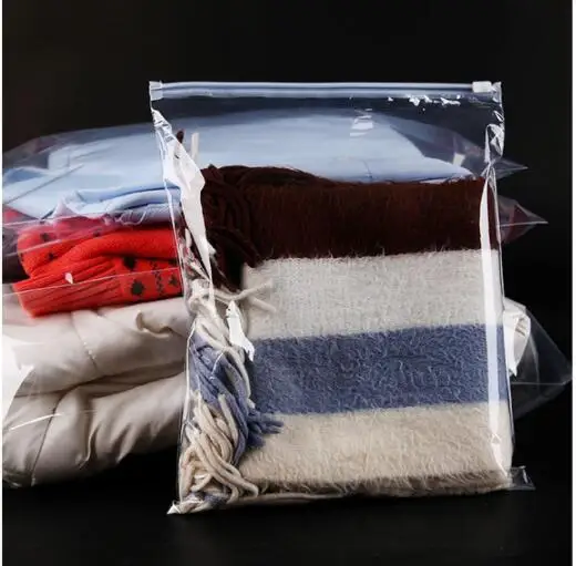 50pc 30x40cm Zero Waste Bag Luggage Organizer Clothes Storage Bag Wardrobe Organizer ZipLock Plastic Bags Closet Organizer Bag