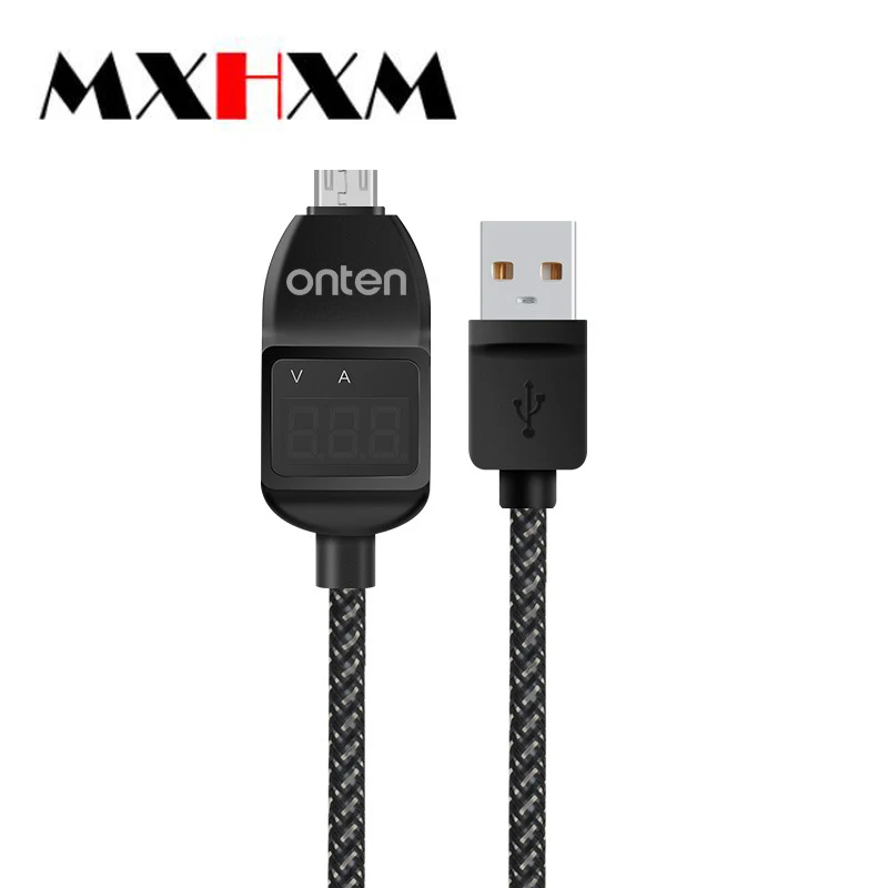 

1.2M Mobile phone data cable Android mobile phone universal data cable with display voltage and current fast charging line