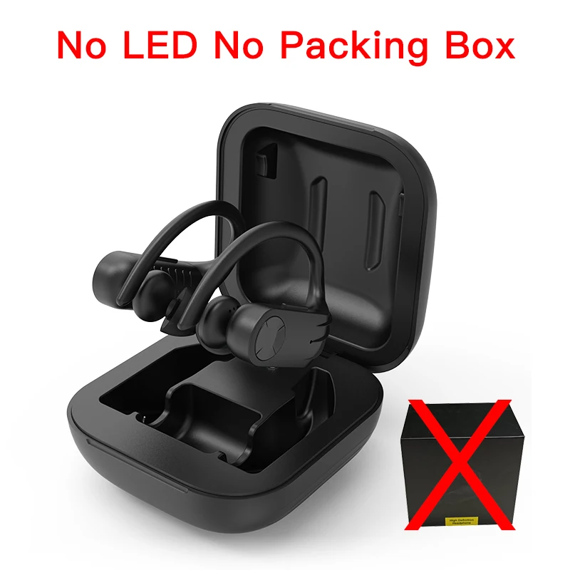 Without LED Bluetooth наушники типа c TWS, беспроводные наушники 5,0, спортивные наушники, наушники Bloototh, гарнитура для Android IPhone - Цвет: Without LED
