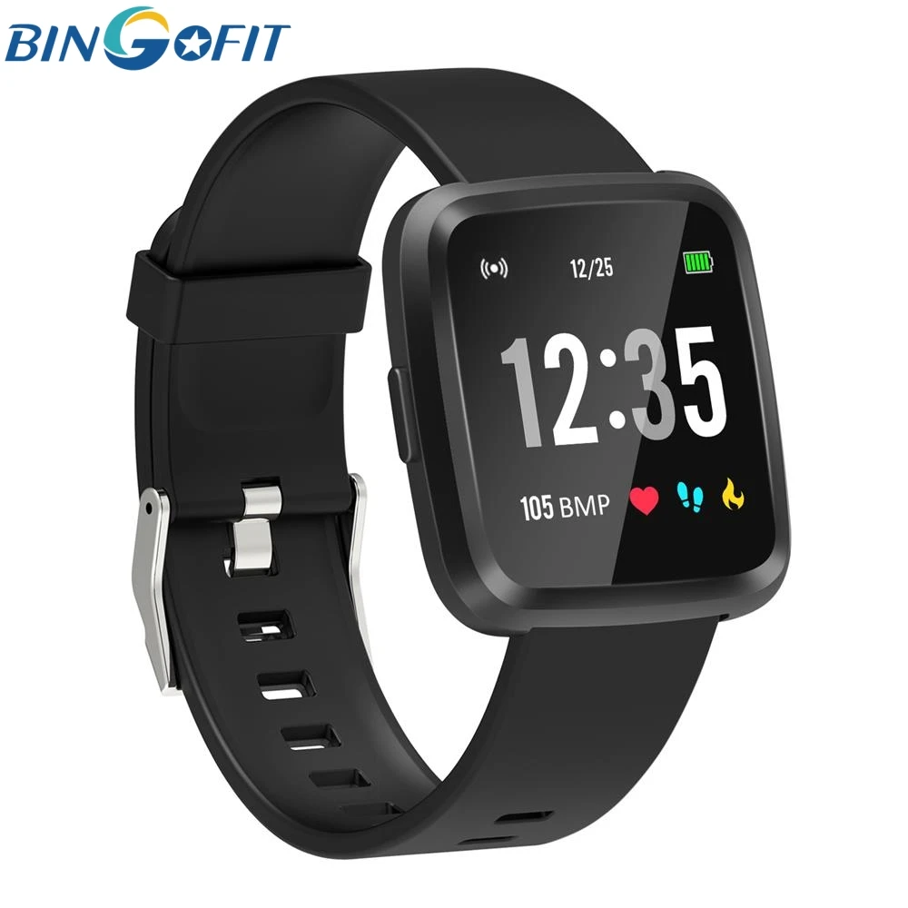 

BingoFit Sport Watch Full Touch Screen Smart Braceleth Heart Rate Tracking Wristband Blood Pressure Watch for Xiaomi Huawei IOS