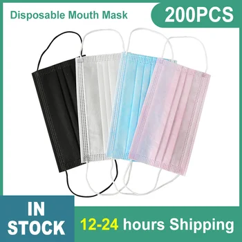 

Mask Medical Mask 3-Ply Non Wove Mask Breathable Earloops Masks Surgical Masks Protetive Mask Mouth Mask White/Blue/Pink/Black