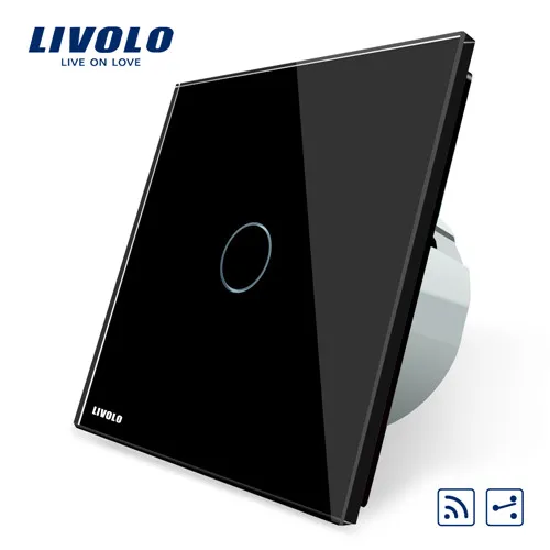 Livolo Роскошный настенный сенсорный датчик переключатель, выключатель света, выключатель питания, Хрустальное стекло, розетка питания, многофункциональные розетки, бесплатный выбор - Цвет: 2Ways Remote