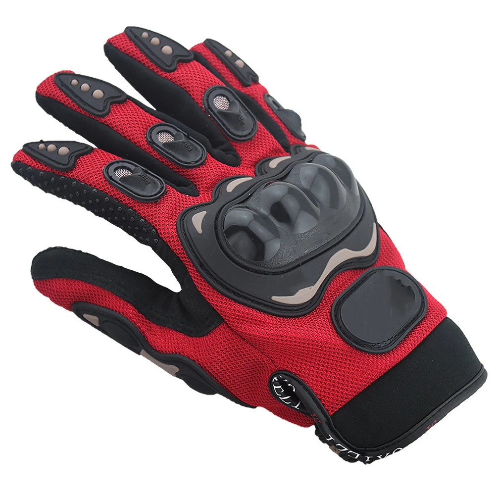 Motorcycle Racing Gloves All-around Summer Riding Locomotive Knight Gloves Three Colors To Choose From - Цвет: Красный