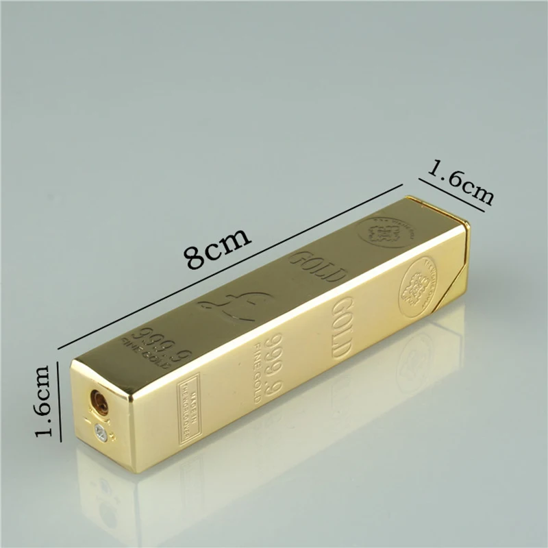 Фонарь Free Fire Gold Bar металлическая Бутановая газовая зажигалка для дымовых труб