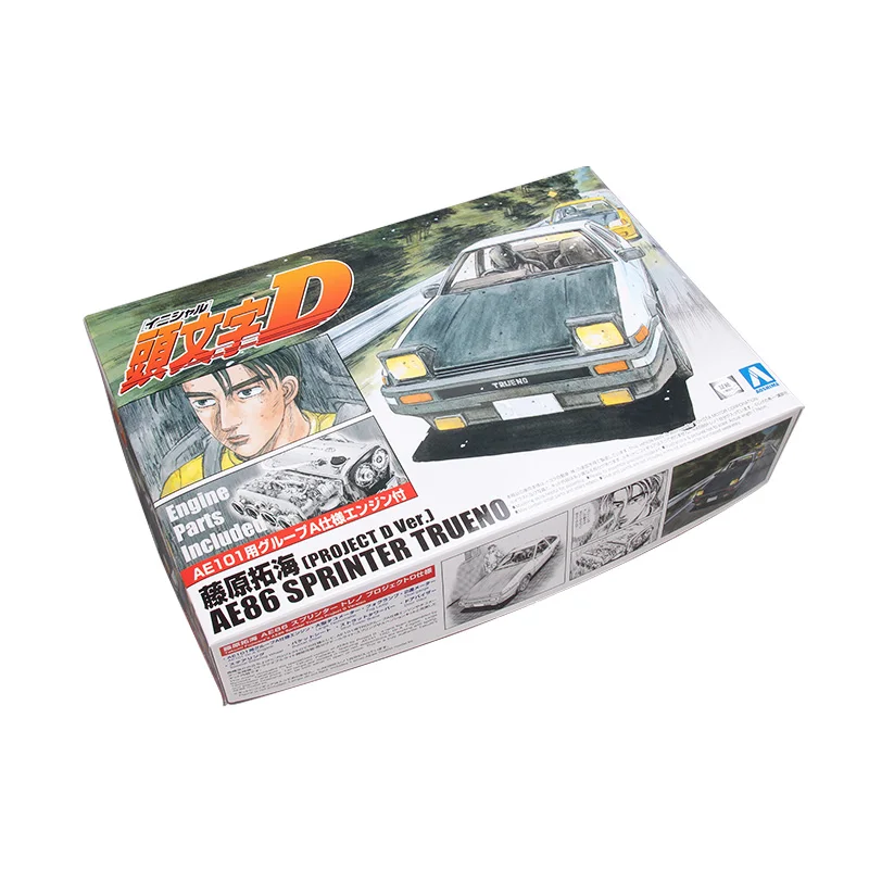 Модель автомобиля Начальная D Fujiwara Takuya AE86 последняя модель 1/24