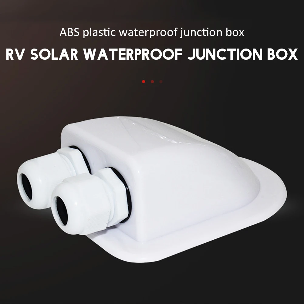 Outdoor RV Roof Wire Entry Gland Junction Box Solar Panel Cable Motorhome Caravan Boat Box