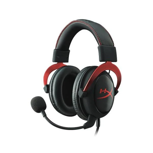 Headset HyperX Cloud II Red wired, sound 7.1, 15-25000 Hz, 60 Ohms, color: black with red