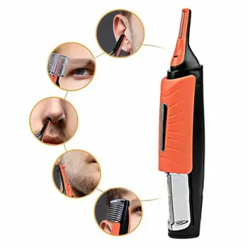 

All in one Micro Precision hair Trimmer Eyebrow Ear Nose Hair Clipper Shaver Personal Electric Hair Care Machine with LED Light