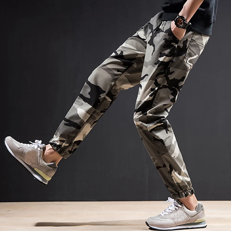 harem trousers men Autumn Pencil Harem Pants Men Camouflage Military Loose Comfortable Fashion new camouflage training pants jog