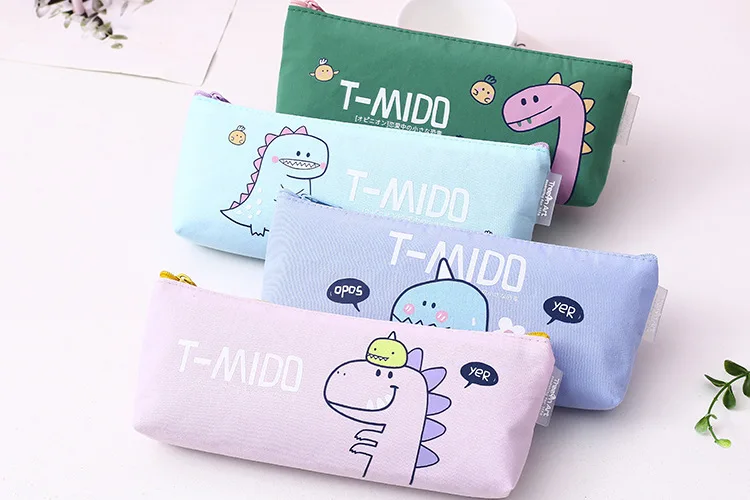 1pcs Kawaii Pencil Case Cartoon Dinosaur Gift Estuches School Pencil Box Pencilcase Bag School Supplies Stationery