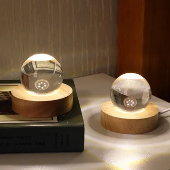 

Crystal Creative Table Lamp Bedside Lamp Energy-Saving Lamps Plug-in Bedroom Warm Night Light Luminous Eye Protection Warm Light