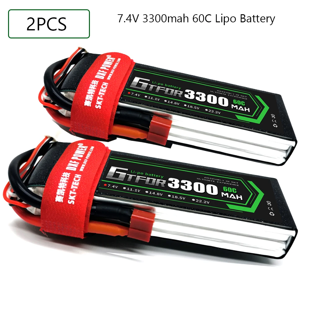 GTFDR 3300 мАч 7 4 В 60C-120C Lipo battery 2S XT60/DEANS/XT90/EC5 для AKKU Drone FPV Truck four axi Helicopter RC Car Airplane |