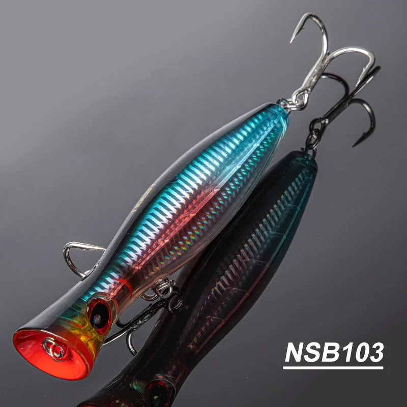 Noeby Popper Fishing Lure 120mm 43g 160mm 78g 200mm 154g Topwater Wobblers  Saltwater Artificial Hard Bait for GT Fishing Tackle - AliExpress