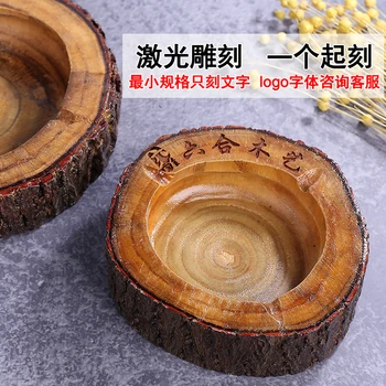 

solid wood character wooden ashtray retro atmosphere hotel wooden tea table ashtray customization large sitting room