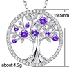 JoiasHome 925 Sterling Silver Necklace Pendant Creative Green Tree of Life Lady Necklace Natural Wind Pendant Jewelry ► Photo 2/6