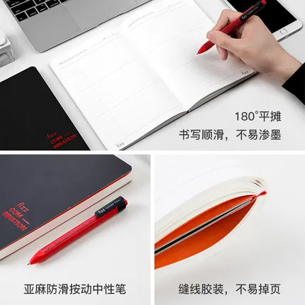 Xiaomi Mijia Youpin Fizz офисный бизнес блокнот с твердой поверхностью набор для студенческого блокнота