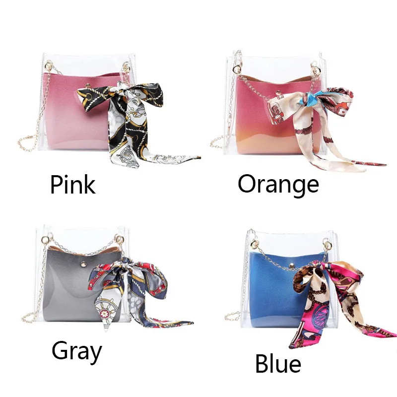 Женская прозрачная сумка-саше из ПВХ, модная прозрачная сумка через плечо, гелевые сумки, женские повседневные сумочки для покупок