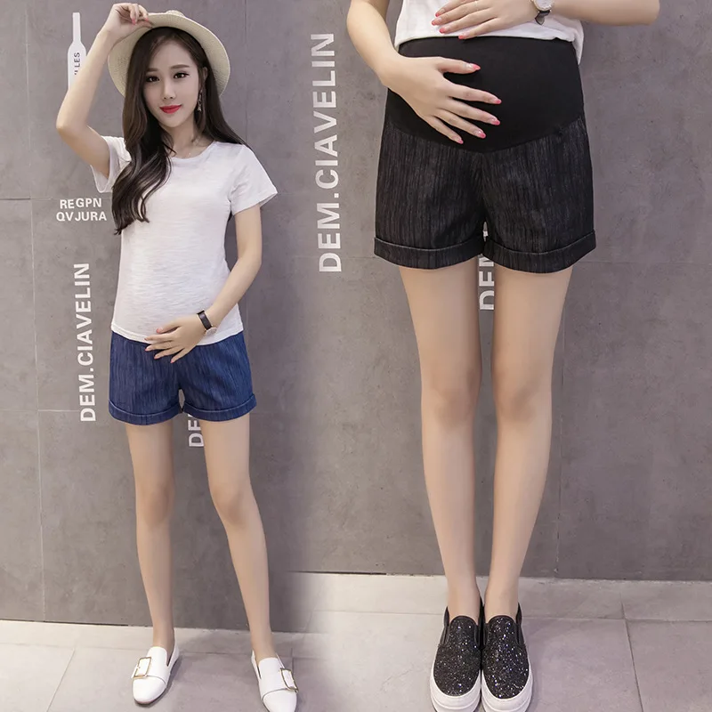 

Maternity Pants Photo Shoot Maternity Clothes Summer Wear Denim Shorts Large Size Hot Pants Maternity Pants