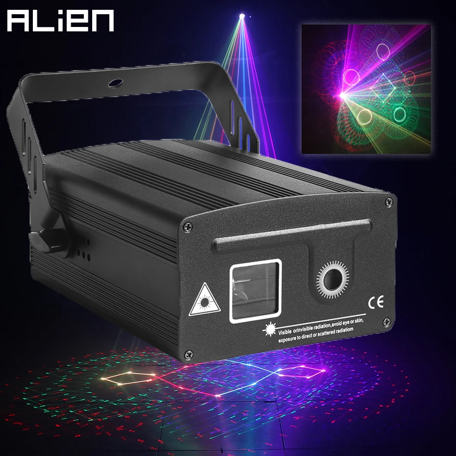 Alien – Projecteur Laser Vert Dmx 100mw, Scanner Pour Éclairage De