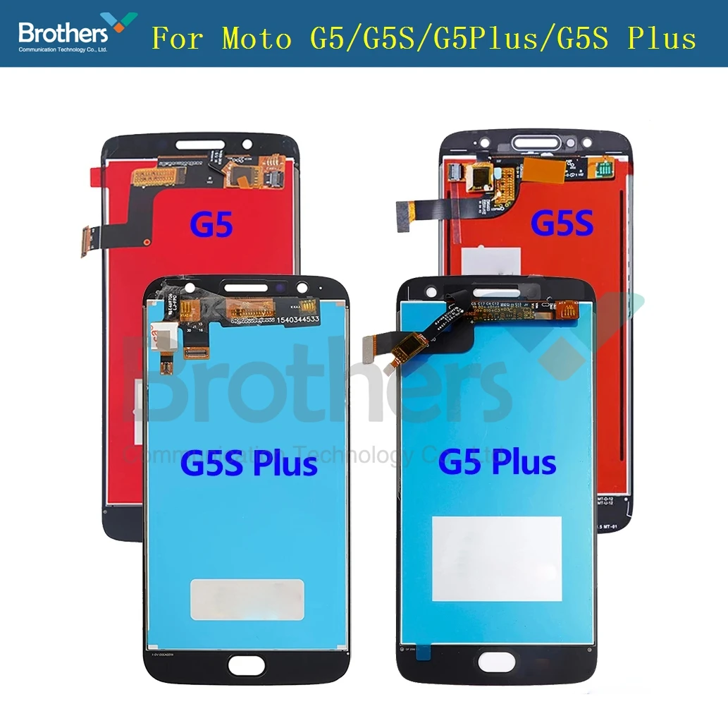 Lcd Display Touch Screen Digitizer Assembly Substituição 100 Testado Apto para Motorola Moto G5s Plus g5 Plus