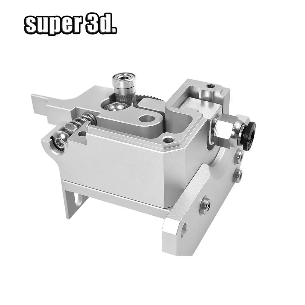 Extrusora Toda Metálica Titan Aero Prateado e Preto Alimentador para Bowden Direct Drive Artilharia Prusa i3 Peças para Impressoras 3d Atualizado 175 mm - Imagem 3