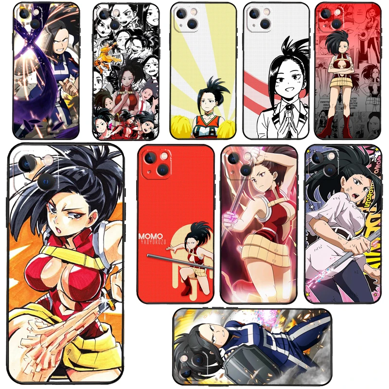 Momo yaoyorozu My Hero Academia Case For Apple iPhone 12 Pro Max 13 mini XS XR 7 8 6S Plus 11 Phone Cover Funda | Мобильные телефоны