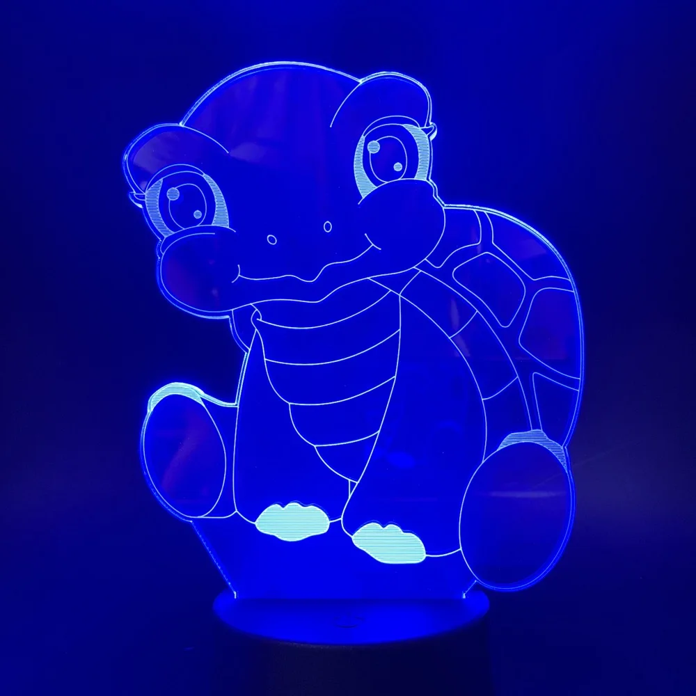 Led Lamp Tortoise Night Light Led for Children Live Room 3D Lamp Visual Light Effect Night Light Led Purple Color Changing Light