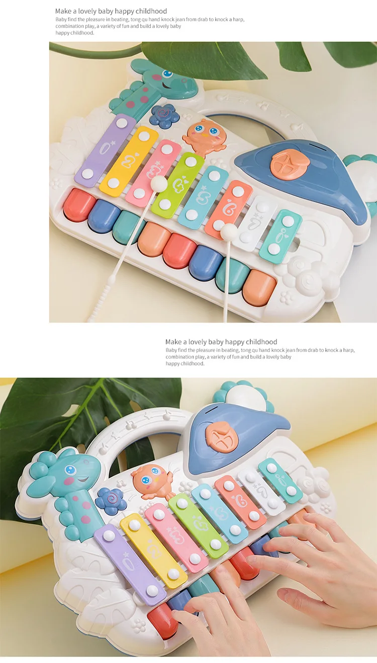 Children Music qiao qin Dual-Mode Octave Toy Piano Baby Musical Instrument Toy Douyin Celebrity Style