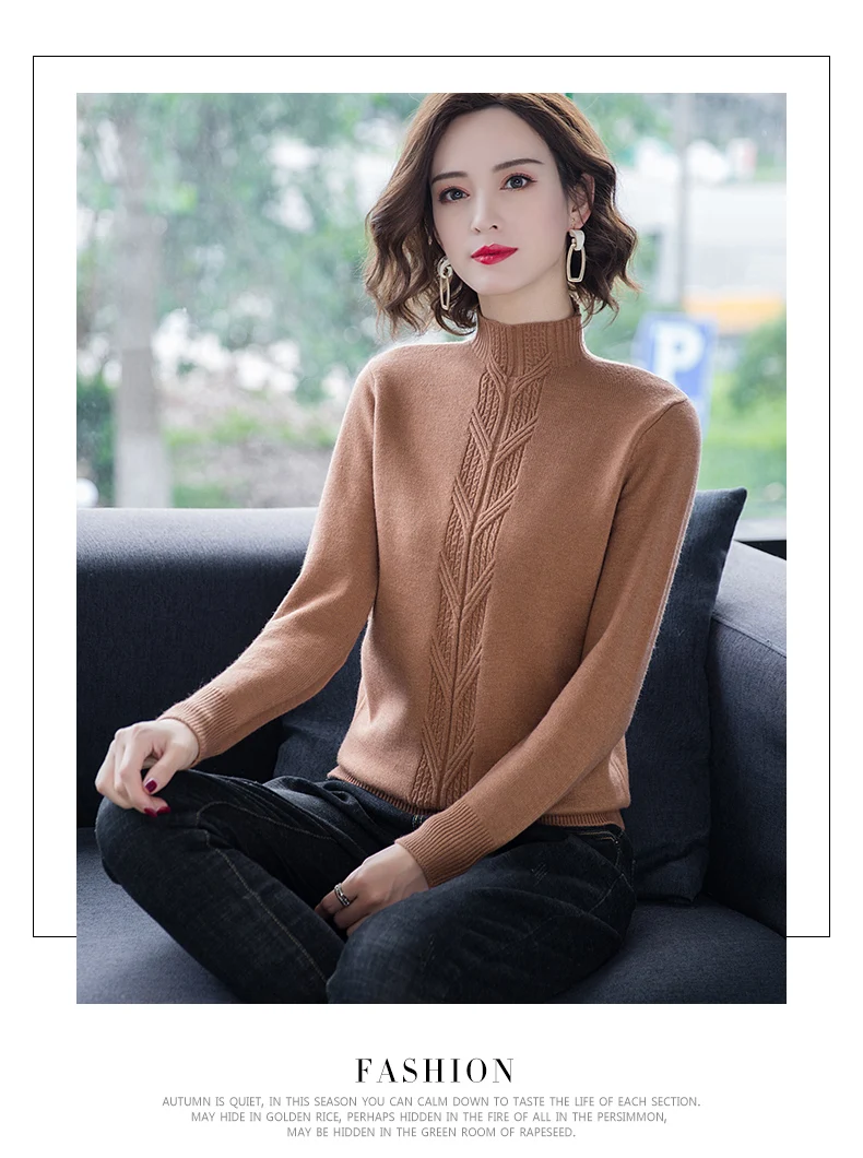 Ropa mujer Invierno, зимняя одежда, водолазка, пуловер с длинным рукавом, Женский вязаный эластичный осенний свитер, Женский пуловер