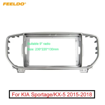 

FEELDO Car Stereo Audio 2DIN Fascia Frame Adapter For KIA Sportage/KX-5 9" Big Screen Dash Fitting Panel Frame Kit