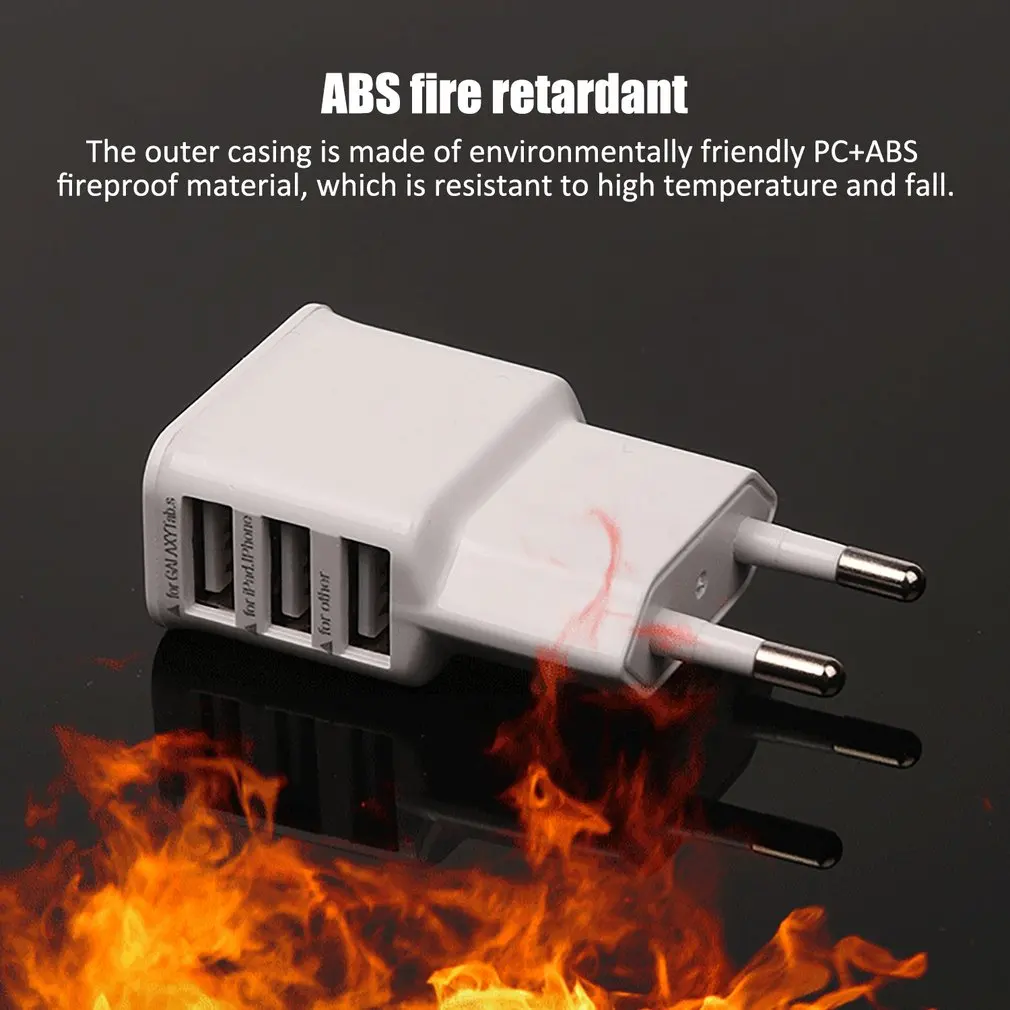 5V2A EU US Plug 3 Usb зарядное устройство для мобильного телефона быстрое зарядное устройство для iPhone для Android для huawei для samsung зарядное устройство