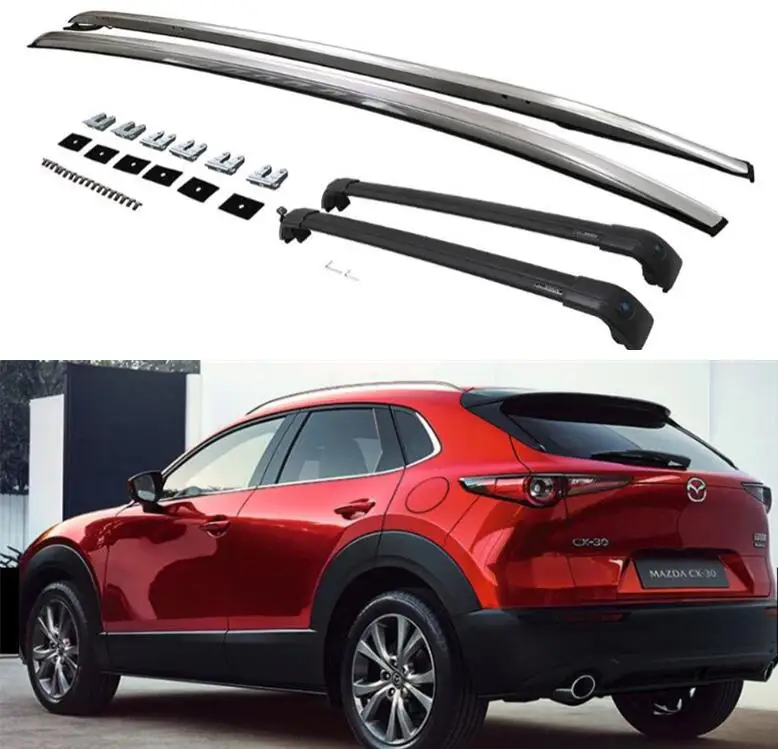 

Roof Racks Fit For Mazda CX-30 CX30 2020 2021 2022 Top Roof Rack Rail Luggage Cross Bar Aluminum Alloy